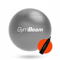 PIŁKA DO ĆWICZEŃ GIMNASTYCZNA FITNESS GymBeam 65cm szary