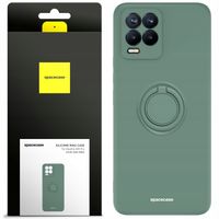 ETUI MATOWE DO REALME 8 / 8 PRO SPACECASE SILICONE RING SILIKONOWE + SZKŁO