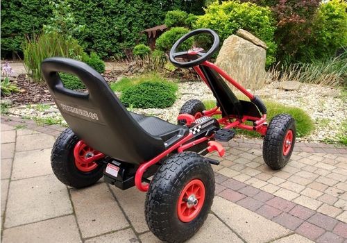 Gokart Czerwony A-15 Pompowane Koła na Arena.pl