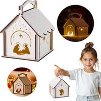 Lampion adwentowy dla dzieci na roraty lampka LED