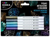 PISAKI METALICZNE 5 KOLORÓW KIDEA 5309