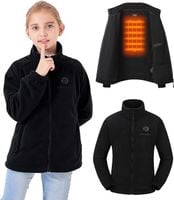 Kurtka podgrzewana dziecięca USB polarowa czarna zimowa rozmiar XL 5V