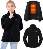 Kurtka podgrzewana dziecięca USB polarowa czarna zimowa rozmiar XL 5V