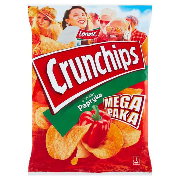 Crunchips Chipsy ziemniaczane o smaku papryka 200 g zdjęcie 1
