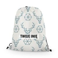 WORKO-PLECAK z Twoim imieniem Renifery 014