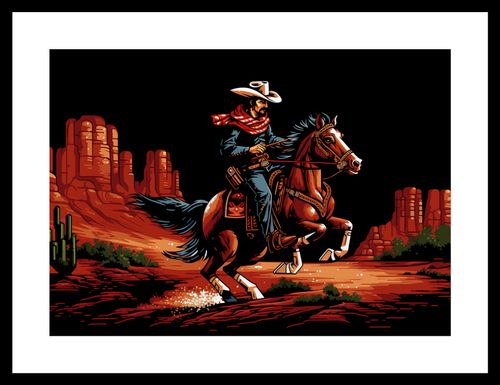 Plakat 35x25cm Galop przez Prerię na Arena.pl