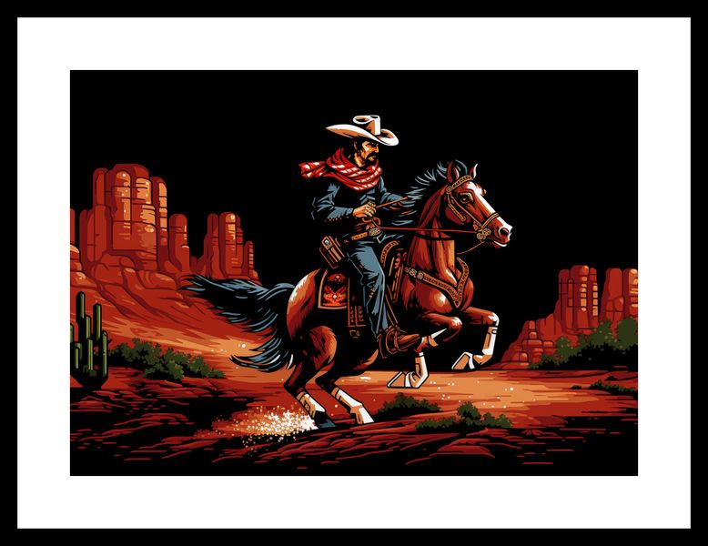 Plakat 35x25cm Galop przez Prerię zdjęcie 3