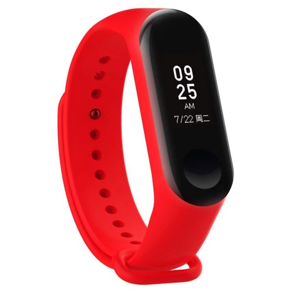 Pasek silikonowy do Xiaomi 5/6 - czerwony zdjęcie 3
