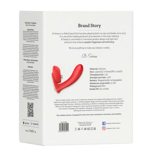 silicone vibrator 10 vibration modes, licking, heating + app control na Arena.pl