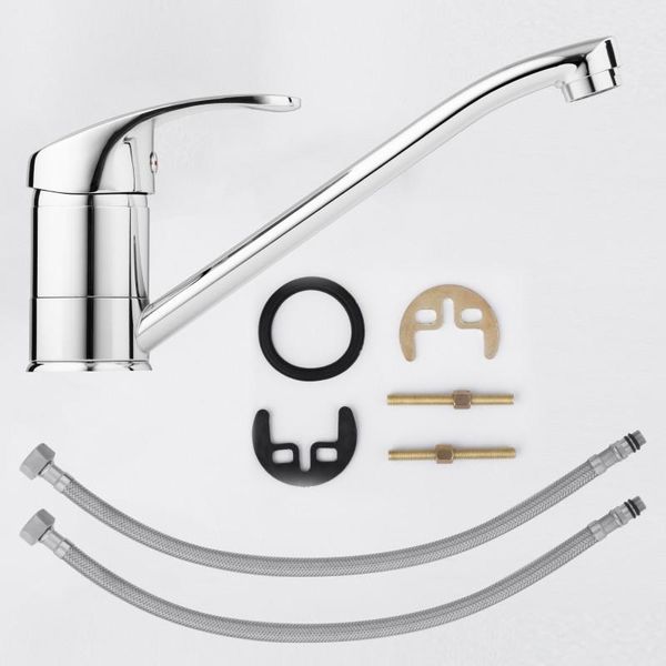 Bateria kuchenna zlewozmywakowa długa wylewka kran zdjęcie 9