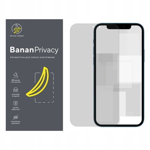 Szkło hartowane prywatyzujące 9H BananPrivacy do Apple iPhone 12 / 12 Pro na Arena.pl