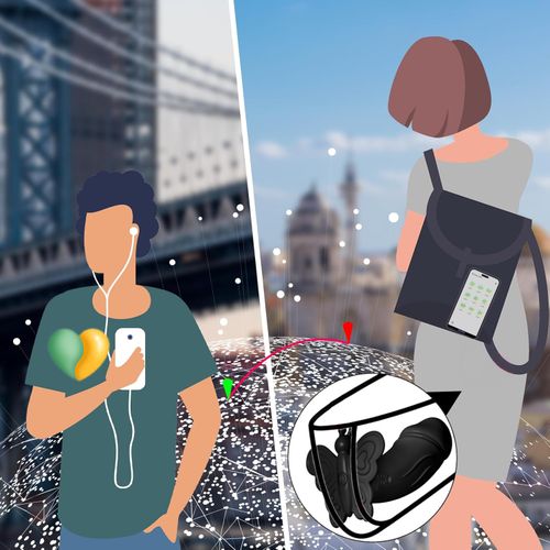 Masażer Silikonowy Motylek Pod Majtki Na Smartfon Aplikację Czarny na Arena.pl