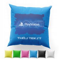 POSZEWKA Z NADRUKIEM BAWEŁNIANA 40x40CM - PLAYSTATION KONSOLA