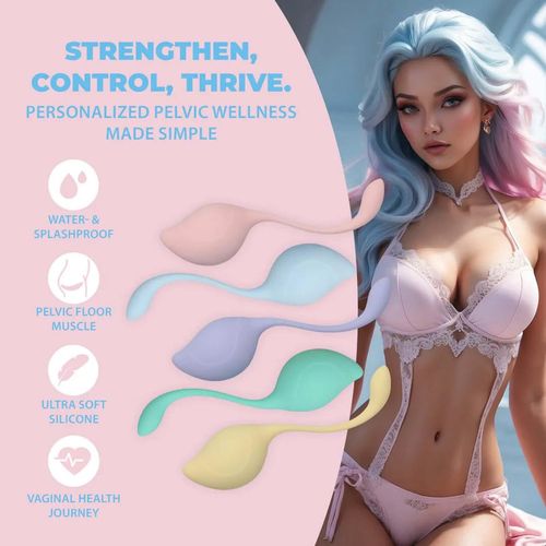 Pelvic Stem Kegel Kit - Multicolor na Arena.pl