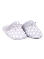 Kapcie damskie szare futrzane w kropki 36-37 YOCLUB