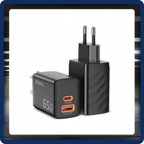 Xblitz XC2 ładowarka sieciowa 65W szybkie ładowanie USB C A na Arena.pl