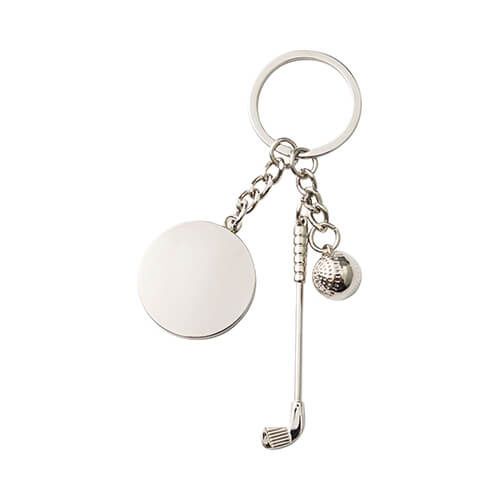 Brelok metalowy z piłeczką i kijem do golfa do sublimacji na Arena.pl