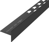 MEXEN LINE-B LISTWA SPADKOWA BRODZIKOWA PODŁOGOWA 120 CM PRAWA CZARNA
