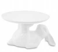 2 x 2 x PATERA CERAMICZNA WIELKANOCNA Z ZAJĄCZKIEM 111713 13x24x19,5cm BIAŁ