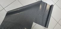 folia dwustronna szer 50cm CZARNA  KROPKI