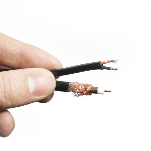Przewód koncentryczny antenowy do kamer monitoringu CCTV z zasilaniem 100m na Arena.pl
