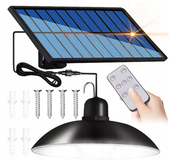 Żyrandol solarny LEd pojedyn 14,8x6.4cm