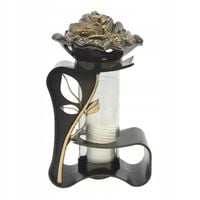 Znicz parafinowy Złoty Lampion z Różą + Wszystkich świętych 26cm