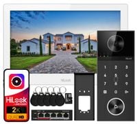 WIDEODOMOFON WiFi IP-VIS-PRO-K-W HILOOK CZYTNIK SZYFRATOR BRELOKI APLIKACJA