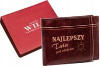 Portfel z grawerem NAJLEPSZY TATA gift Always Wild