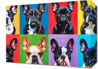 Obraz 40x30cm Buldogi Francuskie