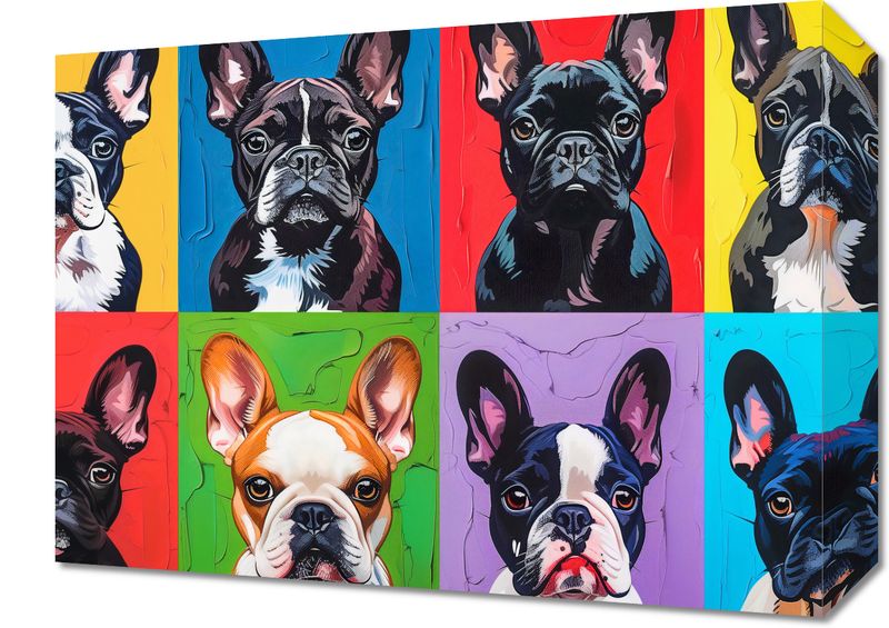 Obraz 40x30cm Buldogi Francuskie zdjęcie 1