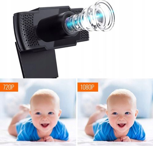 KAMERKA INTERNETOWA FULL HD PC DO LEKCJI MIKROFON na Arena.pl