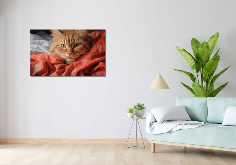 Obraz 100x60cm Mruczący Spokój zdjęcie 2