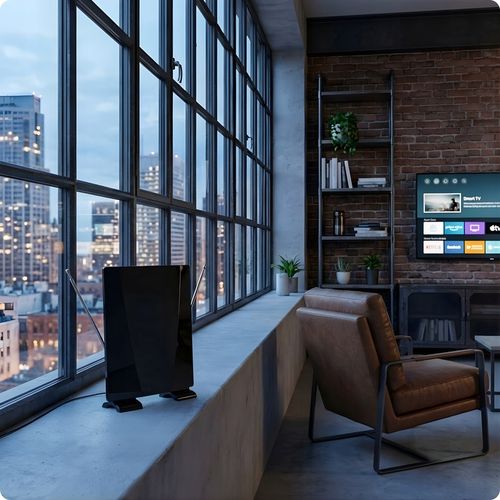 Antena do Tv Naziemnej dvbt2 Pokojowa Zewnętrzna Wewnetrzna UHF VHF na Arena.pl