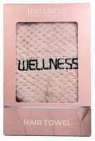 Turban na włosy WELLNESS różowy ultrachłonny
