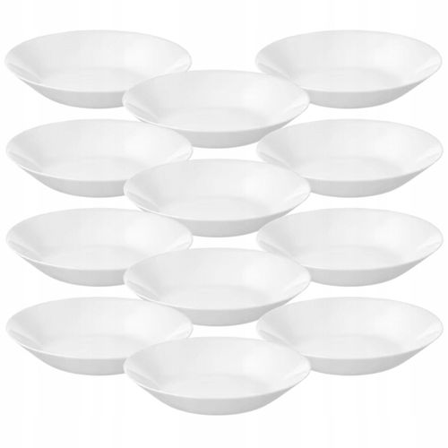 12 szt IKEA ZESTAW TALERZY OFTAST obiadowe głębokie białe 20 cm na Arena.pl