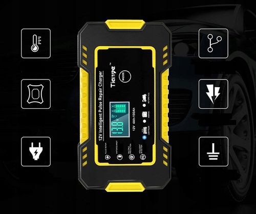 Prostownik samochodowy do akumulatorów 12V 6A FUNKCJA NAPRAWY na Arena.pl