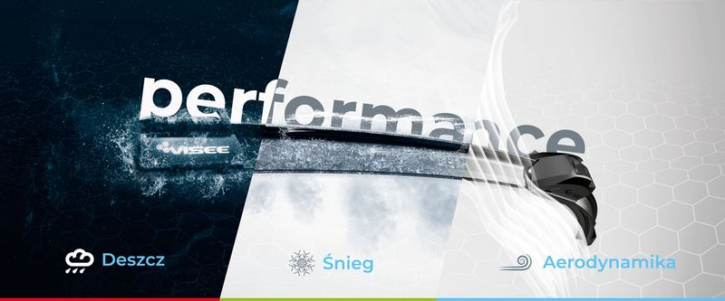 ZESTAW WYCIERACZEK VISEE HEXA DO AUTA 430/430 mm zdjęcie 2