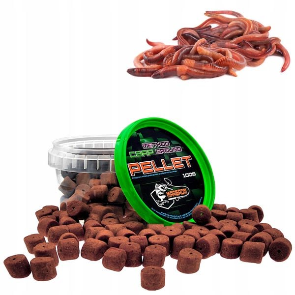 PELLET HACZYKOWY MARGROM 12mm 100g Czerwony Robak zdjęcie 1