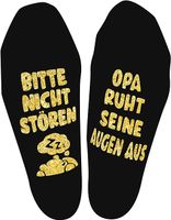 Śmieszne Skarpetki Męskie "Dziadek daj Odpocząć Oczom" - Napis po Niemiecku