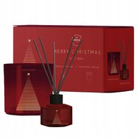 AROMA Home Świeca Świąteczna + Patyczki Zapachowe Merry Christmas Gift Box