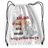 Plecak Dla Kaliny Sportowy Szkolny Worek Torba Z Nadrukiem Ze Zdjęciem