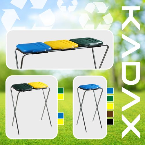 KADAX Stojak Na Worki Do Segregacji Śmieci 2x120L na Arena.pl
