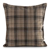 Poszewka ogrodowa GARDEN 45x45 cm beżowo brązowa kratka wodoodporna