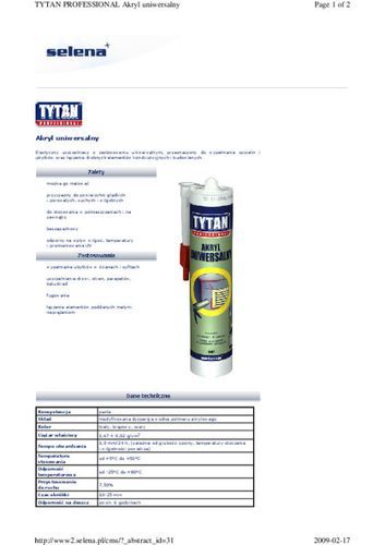 AKRYL TYTAN 310ML SZARY na Arena.pl