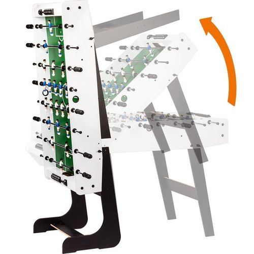 Piłkarzyki stołowe Belfast 121 x 101 x 79 cm - białe na Arena.pl