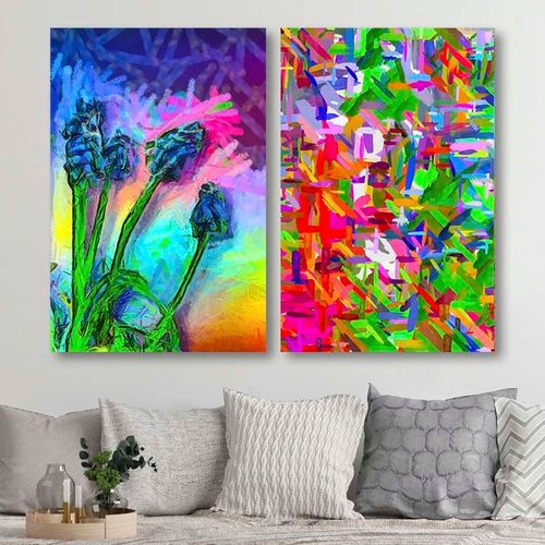 Obraz na płótnie – Canvas, Abstrakcja kolory 50x70 na Arena.pl