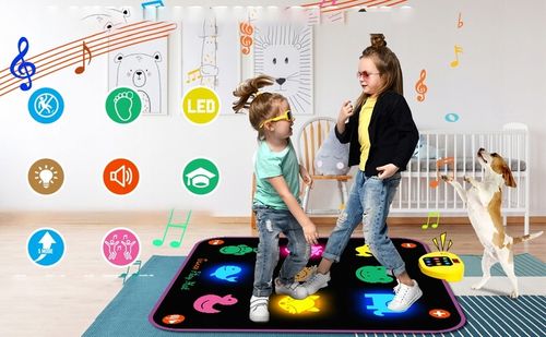 MATA DO TAŃCA DLA DZIECI Z BLUETOOTH 5 TRYBÓW GRY MUZYCZNA MATA TANECZNA na Arena.pl