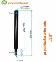 PRZEDŁUŻKA WIERTŁA WIERTNICY KASEI MASTERCUT 30CM FI20