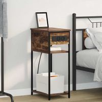 Szafka Nocna Wędzony dąb 41 x 28 x 76 cm